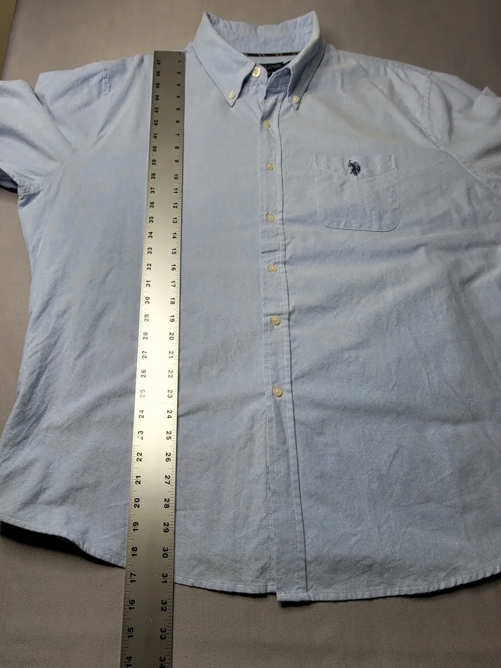 U.S. Polo Assn. Men’s Light Blue Button-Down Oxford Shirt Size XXL